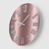 Roos Goud metaal Grijze zilver Romeins nummer Grote Klok (Hoek)