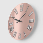 Roos Goud metaal Grijze zilver Romeins nummer Grote Klok (Hoek)