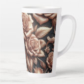 Roos Goud Metaal Roos  Latte Mok (Rechts)