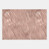 Roos Goud Metallic Folie Look Textured Inpakpapier Vel (Voorkant 2)