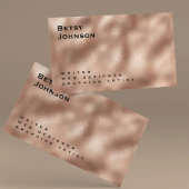 Roos Goud Metallic Folie Visitekaartje