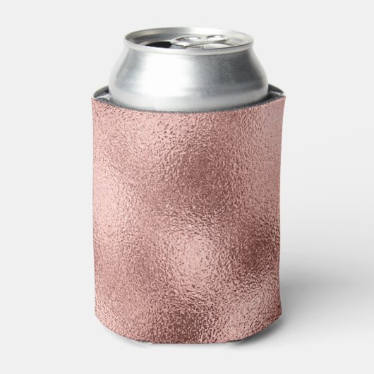 Roos Goud Metallic:  glans. Blikjeskoeler (Blikje Voorkant)