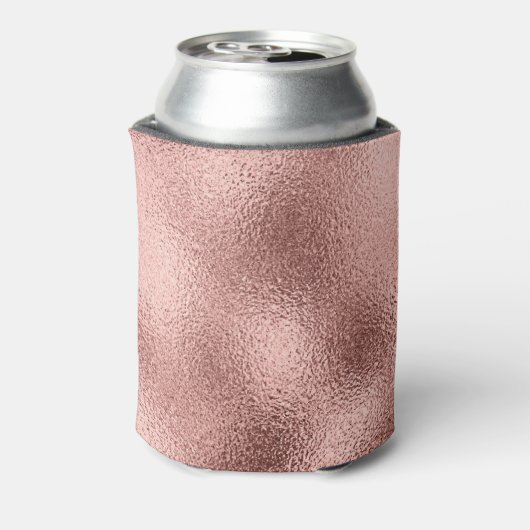 Roos Goud Metallic:  glans. Blikjeskoeler (Blikje Achterkant)