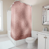 Roos Goud Metallic: glans. Douchegordijn (In situ)