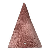 Roos Goud Metallic:  glans. Feesthoedjes (Rechts)