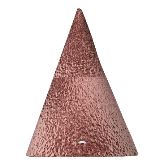 Roos Goud Metallic:  glans. Feesthoedjes (Rechts)