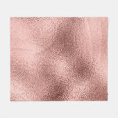 Roos Goud Metallic:  glans. Fleece Deken (Voorkant (Horizontaal))