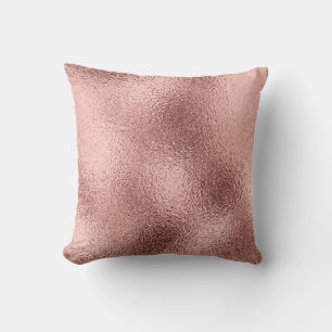 Roos Goud Metallic:  glans. Kussen