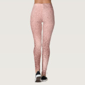 Roos Goud Metallic: glans. Leggings (Achterkant)