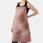 Roos Goud Metallic:  glans. Schort (Insitu)