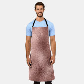 Roos Goud Metallic:  glans. Schort (Gedragen)