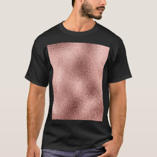 Roos Goud Metallic:  glans. T-shirt