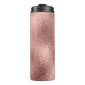 Roos Goud Metallic:  glans. Thermosbeker (Voorkant)