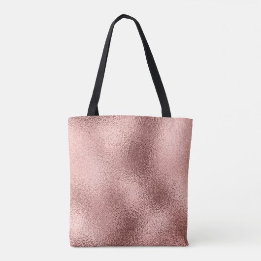 Roos Goud Metallic: glans. Tote Bag (Achterkant)