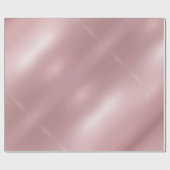 Roos Goud Metallic Look Elegant Glam Modern Golden Cadeaupapier (Vlak)