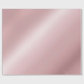 Roos Goud Metallic Look Elegant Sjabloon Gift Cadeaupapier (Vlak)