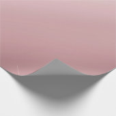 Roos Goud Metallic Look Elegant Sjabloon Gift Cadeaupapier (Hoek)