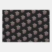 Roos goud metallisch uitzien Valentijn hartliefde Inpakpapier Vel (Voorkant 3)