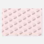 Roos goud metallisch uitzien Valentijn hartliefde Inpakpapier Vel (Voorkant 2)