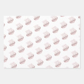 Roos goud metallisch uitzien Valentijn hartliefde Inpakpapier Vel (Voorkant)