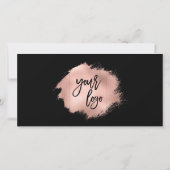 roos goud modern cadeaukaartcertificaat toevoegen  (Achterkant)