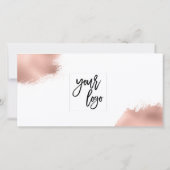 roos goud modern cadeaukaartcertificaat toevoegen  (Achterkant)