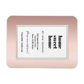 Roos goud modern minimalistisch thuis zoet huis be magneet (Horizontaal)