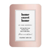 Roos goud modern minimalistisch thuis zoet huis be magneet (Verticaal)