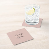 Roos Goud Modern Professionele Exclusieve Naam Kartonnen Onderzetters (Insitu)