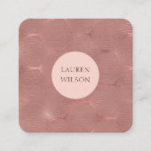 roos goud moderne deco vierkant visitekaartje (Voorkant)