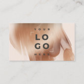 Roos goud moderne elegante waterverf visitekaartje (Voorkant)