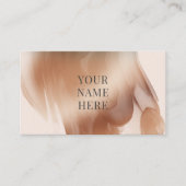 Roos goud moderne elegante waterverf visitekaartje (Voorkant)