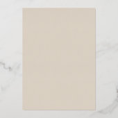 Roos Goud Natuurlijke Beige Baubles Kerstfeest Folie Uitnodiging (Achterkant)