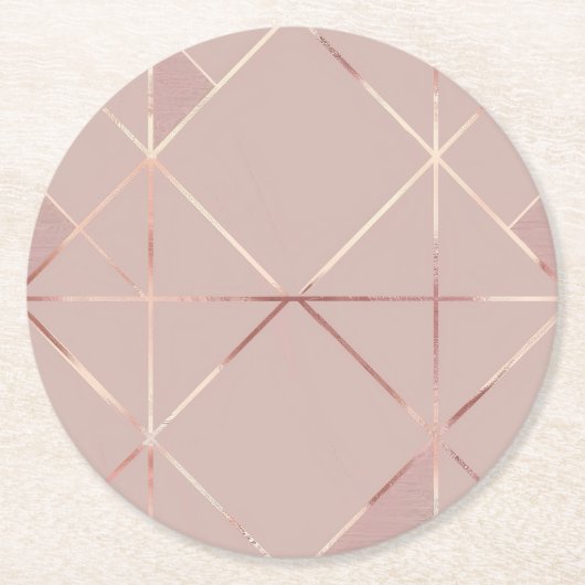 Roos Goud Onderzetter (Voorkant)