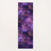 Roos Goud Paarse Mandala Galaxy Celestial Yogamat (Voorkant)