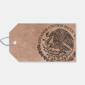 Roos Goud Puerta Vallarta Trouwfoto Cadeaulabel (Achterkant Horizontaal)