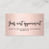 Roos goud QR-code visitekaartje Kortingskaartje (Voorkant)