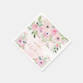 Roos Goud Roze Baby shower Servet (Hoek)