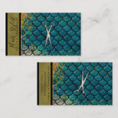 Roos Goud Roze Blauwgroen Goud Zeemeermin Hair Sty Visitekaartje (Voorkant / Achterkant)