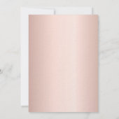 Roos goud roze bloemenluxe Sweet 16 Kaart (Achterkant)