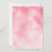 Roos Goud Roze Blush Folie 40ste Verjaardag Glitte Kaart (Achterkant)