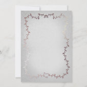 Roos Goud Roze Botanische Bladeren Storybook Bruil Kaart (Achterkant)