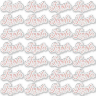 Roos Goud Roze Decoratief Jennifer 28 Individueel Sticker