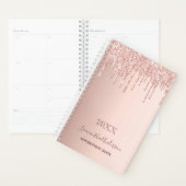 Roos Goud Roze Druppels Afsprakenboek 2025 Planner (Display)