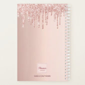 Roos Goud Roze Druppels Afsprakenboek 2025 Planner (Achterkant)
