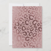 Roos Goud Roze Glam Luipaard Print Sweet 16 Kaart (Achterkant)