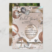 Roos Goud Roze Glitter Ballon Vrijgezellenfeest Fo Kaart (Voorkant / Achterkant)