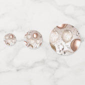 Roos Goud Roze Glitter Balloons Verjaardagsfeest Confetti (Voorkanten)