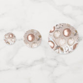 Roos Goud Roze Glitter Balloons Verjaardagsfeest Confetti (Achterkanten)