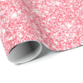Roos goud / roze Glitter Christmas Wrapping Paper Cadeaupapier (Rol Hoek)